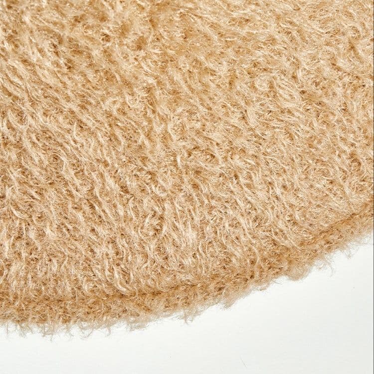 バケットハット　ふんわりニットバケットハット