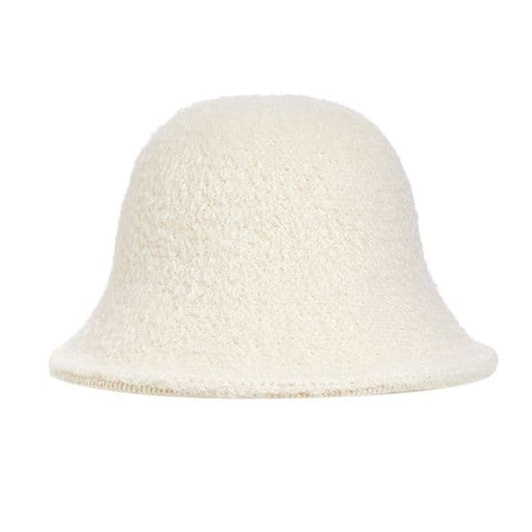 バケットハット　ふんわりニットバケットハット