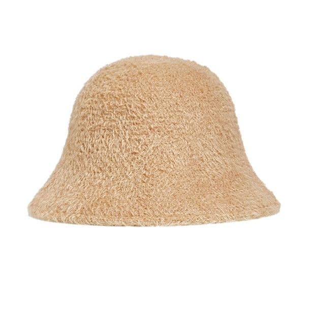 バケットハット　ふんわりニットバケットハット