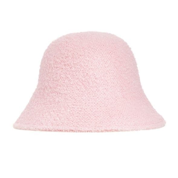 バケットハット　ふんわりニットバケットハット