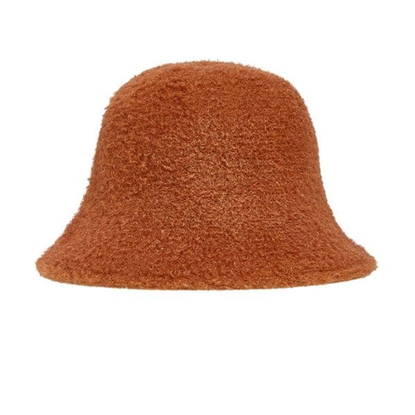 バケットハット　ふんわりニットバケットハット