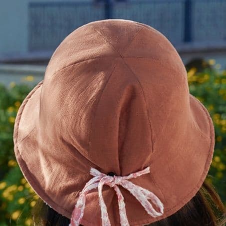 バケットハット　花柄二重仕様のバケットハット