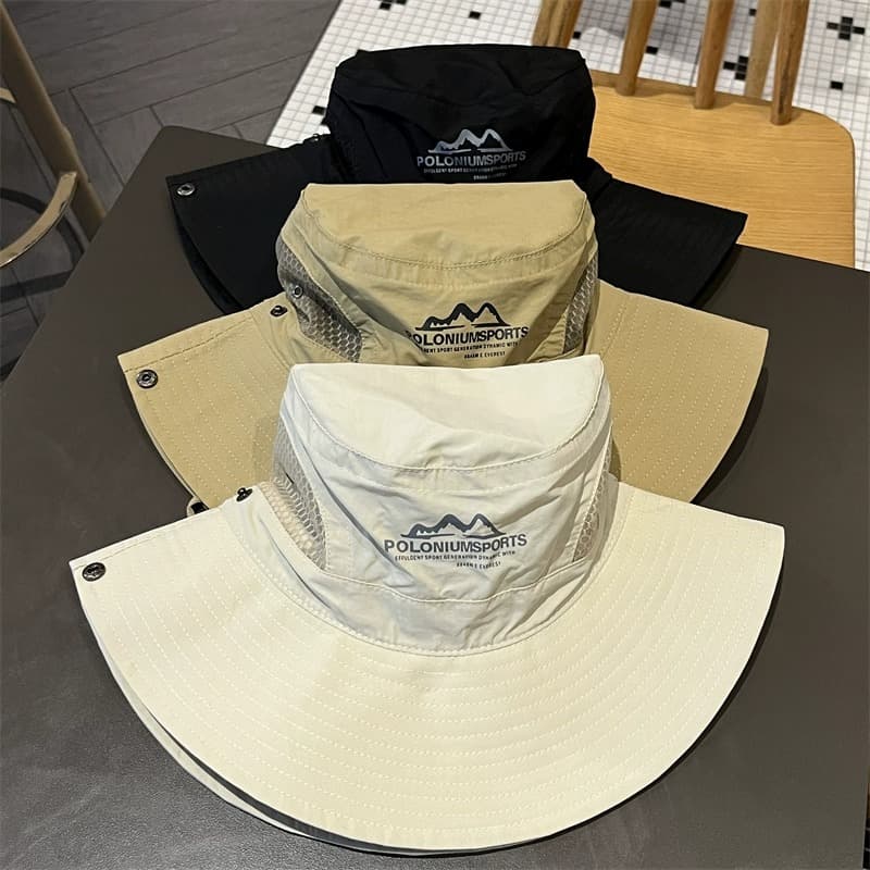 メッシュ通気性カウボーイバケットハット