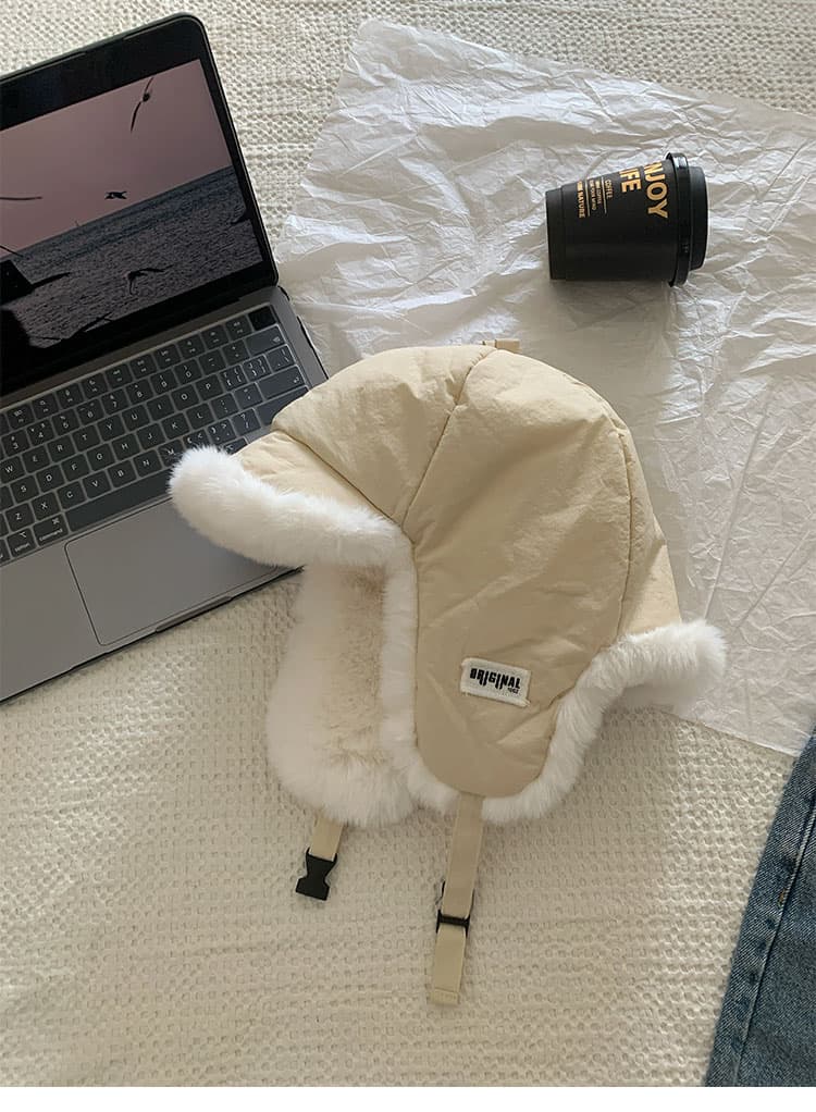 もこもこ防寒フライトバケットハット