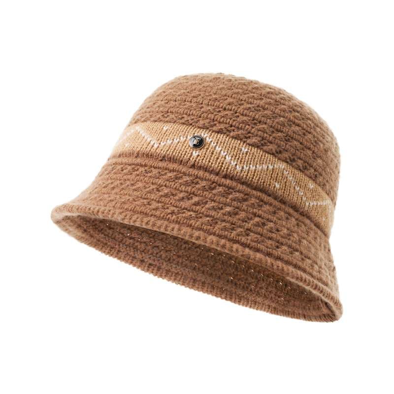 北欧風ニット柄バケットバケットハット