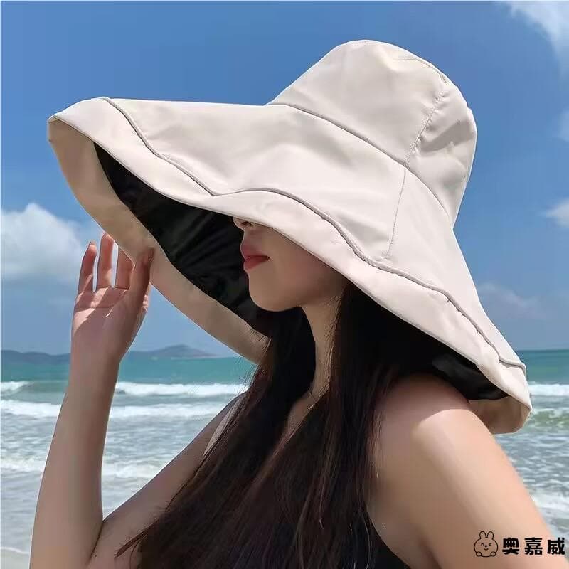 つば広サマーシールドバケットハット
