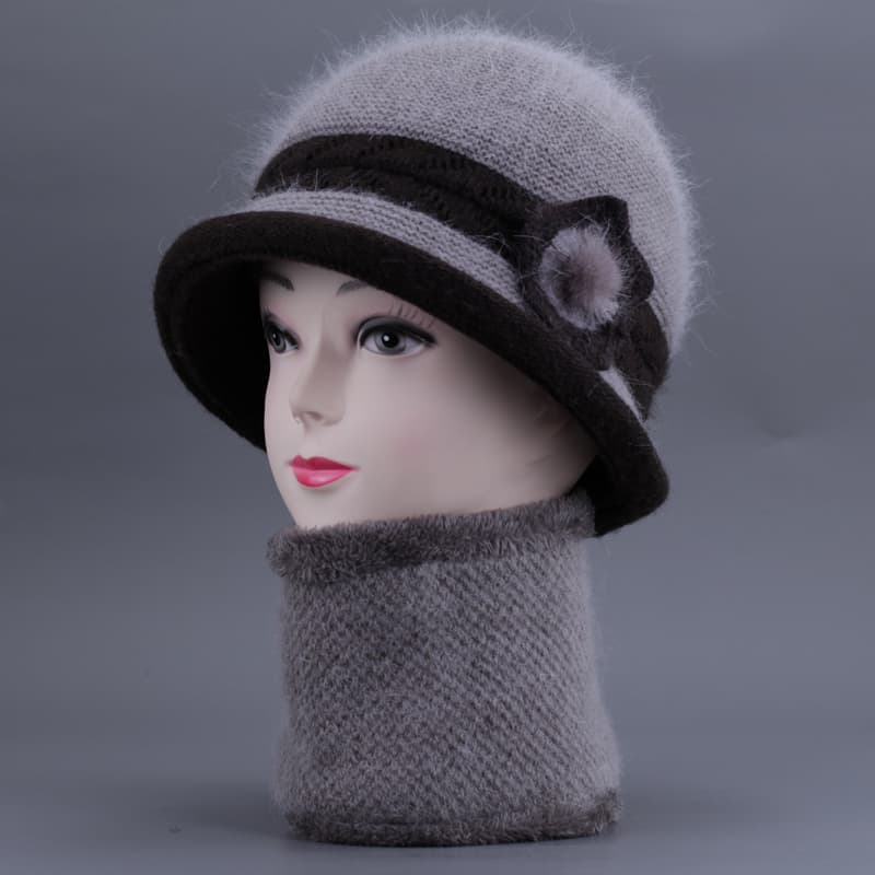 ふわもこリボンバケットバケットハット