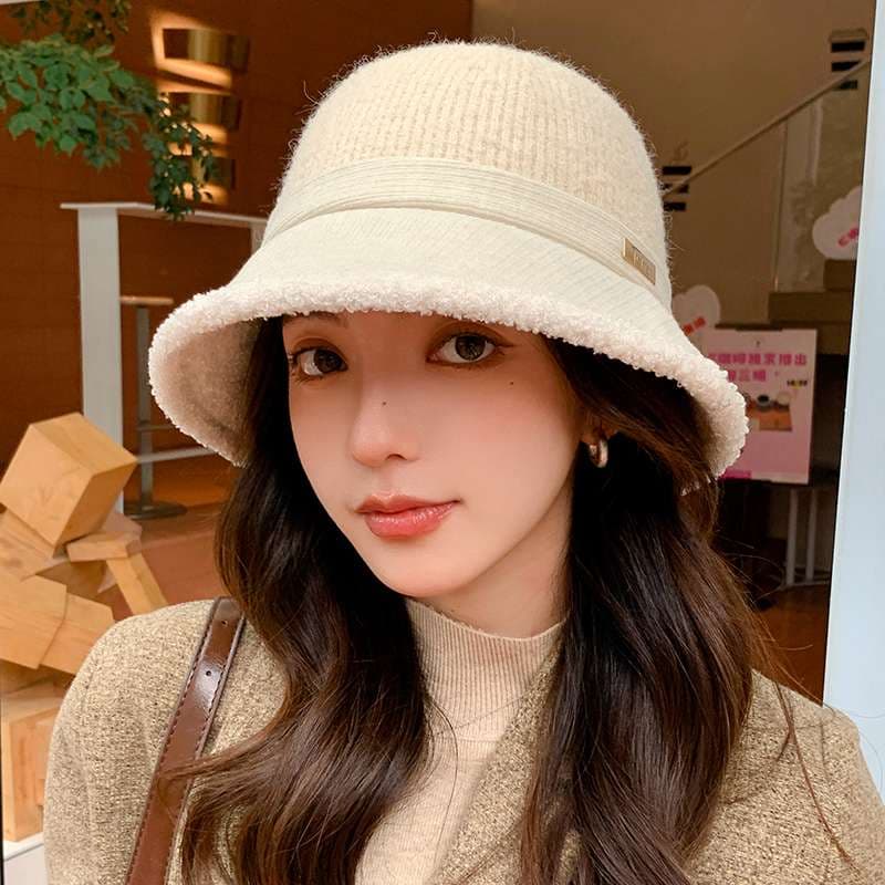 モコモコ暖か ふわもこバケットバケットハット