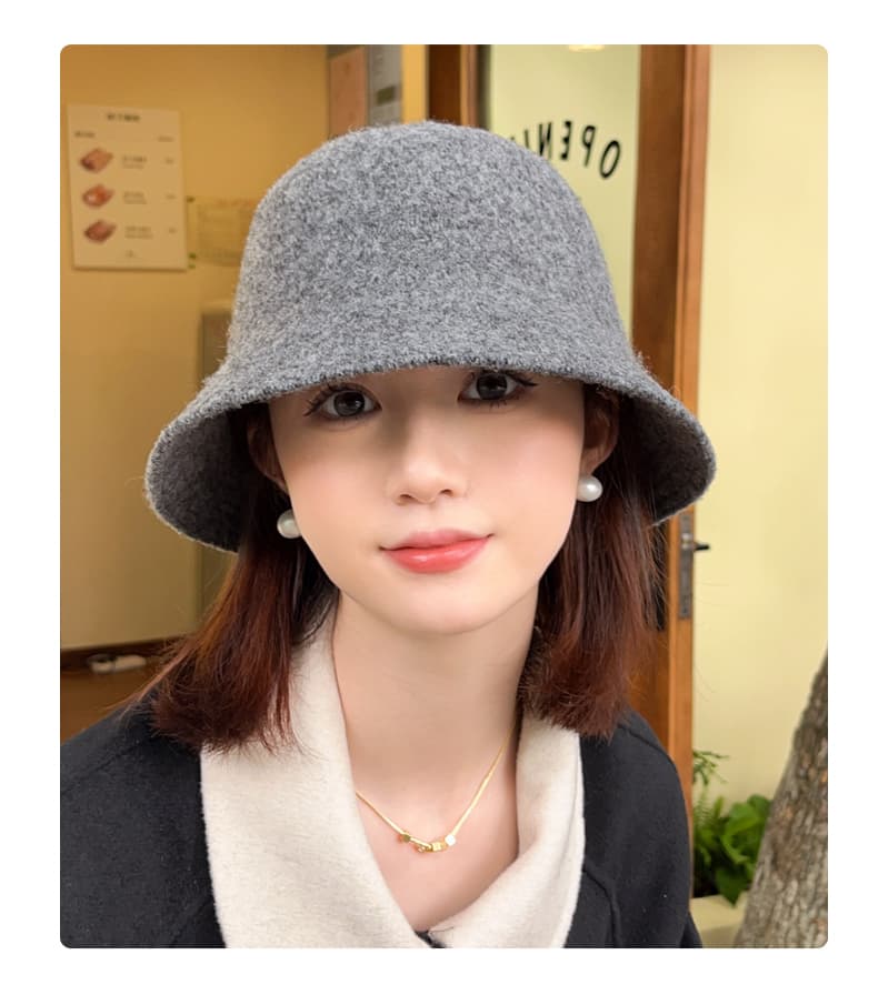 もこもこバケットバケットハット